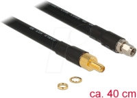 DELOCK 13012 - HF Antennenkabel, RP-SMA Stecker > RP-SMA Buchse, 0,4 m
