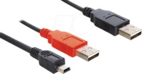 DELOCK 83178 - USB 2.0 Kabel, A Stecker auf Mini B Stecker, 30 cm