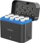LOGILINK PA0412 - USB-Ladeger&auml;t, Li-Ion, inkl. 4x AA (3250 mAh), 4x AAA (1300 mAh)