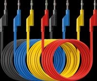 PEAKTECH 7051 - Messleitungen, 2,0 m, stapelbar, 4er Set