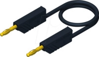 MLN 150 25 AU SW - Messleitung, 2,5 mm&sup2;, 1,5 m, schwarz, vergoldet