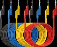 PEAKTECH 7050 - Messleitungen, 1,5 m, stapelbar, 4er Set