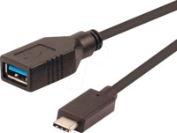 ROLINE 11029030 - USB 5 Gb/s Kabel, C Stecker auf A Buchse, OTG, 0,15 m