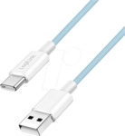 LOGILINK CU0329 - Sync- & Ladekabel, USB-C -> A, 60 W, blau, 0,5 m