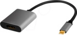 LOGILINK CUA0102 - Adapter USB Type-C > DP, 4K@60 Hz, 0,15 m