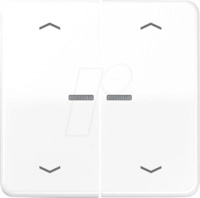 JG CD102KO5PWW - Wippe, 2-fach, alpinwei&szlig;, Lichtleiter, Pfeilsymbole