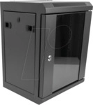 DELOCK 43418 - 10" Netzwerkschrank, 8 HE, schwarz