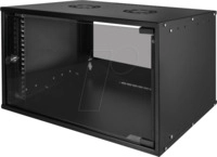 LOGILINK W06C55B - 19" Wandschrank ECO, 6 HE, montiert, schwarz