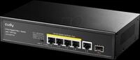 CUDY GS1005PTS1 - Switch, 6-Port, Gigabit Ethernet, PoE+, SFP