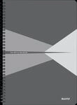 LEITZ 46471085 - Collegeblock, A4, kariert, 90 Blatt, grau