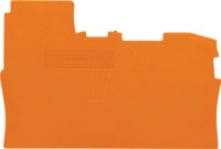 WAGO 2002-7192 - Abschluss- und Zwischenplatte, 0,8 mm dick, orange
