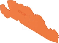 WAGO 2005-7692 - Abschluss- und Zwischenplatte, 1,0 mm dick, orange