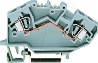 WAGO 782-601 - 2-Leiter-Durchgangsklemme, 6 mm&sup2;, grau