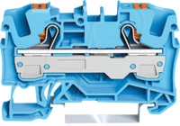 WAGO 2206-1204 - 2-Leiter-Durchgangsklemme, mit Dr&uuml;cker 6 mm&sup2;, blau
