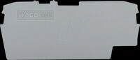 WAGO 2002-1691 - Abschluss- und Zwischenplatte, 1 mm dick, grau