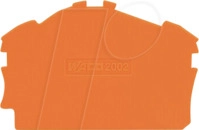 WAGO 2002-6392 - Abschluss- und Zwischenplatte 0,8 mm dick, orange