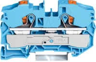 WAGO 2216-1204 - 2-Leiter-Durchgangsklemme, mit Dr&uuml;cker 16 mm&sup2;, blau