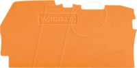 WAGO 2102-1292 - Abschluss- und Zwischenplatte, 0,8 mm dick, orange