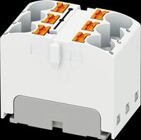 PHOE 3273802 - Verteilerblock PTFIX, 6X4, wei&szlig;