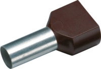CIMCO 187722 - Twin-Aderendh&uuml;lse isoliert 2x1,5 mm&sup2;/8 mm, schwarz, 100er Pack