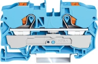 WAGO 2210-1204 - 2-Leiter-Durchgangsklemme, mit Dr&uuml;cker 10 mm&sup2;, blau