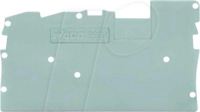 WAGO 2022-1391 - Abschluss- und Zwischenplatte, 1 mm dick, grau