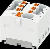 PHOE 1047473 - Verteilerblock PTFIX, 4/6X1,5, wei&szlig;