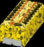 PHOE 3273920 - Verteilerblock PTFIX, 10/18X4, schwarz/gelb
