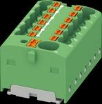 PHOE 1046965 - Verteilerblock PTFIX, 4/12x1,5, gr&uuml;n