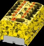 PHOE 3273898 - Verteilerblock PTFIX, 10/12x4, gelb-schwarz