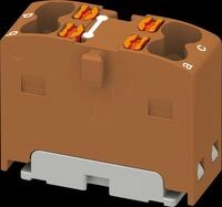 PHOE 1046614 - Verteilerblock PTFIX, 4x1,5, braun