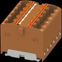 PHOE 3002776 - Verteilerblock PTFIX, 12x1,5, braun