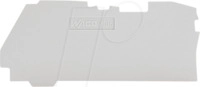 WAGO 2106-1291 - Abschluss- und Zwischenplatte, 1 mm dick, grau