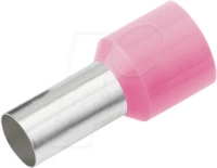 CIMCO 187105 - Aderendh&uuml;lse isoliert 0,34 mm&sup2;/8 mm, verzinnt, rosa, 100er Pack
