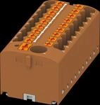 PHOE 3273384 - Verteilerblock - PTFIX 6/18X2,5 braun