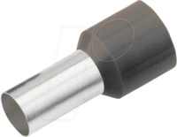 CIMCO 187118 - Aderendh&uuml;lse isoliert 1,5 mm&sup2;/8 mm, verzinnt, schwarz, 100er Pac