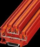 PTTB 2,5 RD - Doppelstockklemme, PTTB 2,5, rot