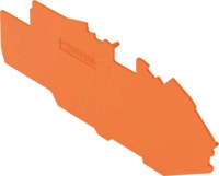 WAGO 2216-7792 - Abschluss- und Zwischenplatte, 1 mm dick, orange