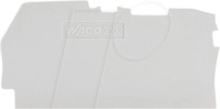WAGO 2102-1291 - Abschluss- und Zwischenplatte, 0,8 mm dick, grau