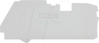 WAGO 2116-1291 - Abschluss- und Zwischenplatte, 1 mm dick, grau