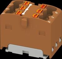 PHOE 3002774 - Verteilerblock PTFIX, 6X1,5, braun