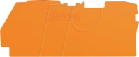 WAGO 2104-1292 - Abschluss- und Zwischenplatte, 1,0 mm dick, orange