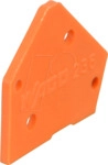 WAGO 236-600 - Abschlussplatte orange
