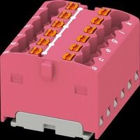 PHOE 3002789 - Verteilerblock PTFIX, 12X1,5, pink