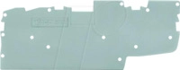 WAGO 2022-1491 - Abschluss- und Zwischenplatte, 1 mm dick, grau