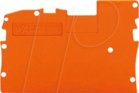 WAGO 2022-1292 - Abschluss- und Zwischenplatte, 1 mm dick, orange