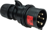 SHARK 025-6X - SHARK-Stecker - 32A, 5p 6h - schwarz