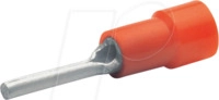 KLAUKE 705K - Isolierte Stiftkabelschuh 0,5 - 1,0 mm&sup2;, &Oslash; 1,9 mm, rot