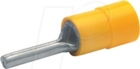 KLAUKE 704 - Isolierte Stiftkabelschuh 0,1 - 0,4 mm&sup2;, &Oslash; 1,4 mm, gelb