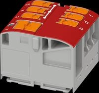PHOE 1019585 - Verteilerblock - PTVFIX 6/6X2,5, rot